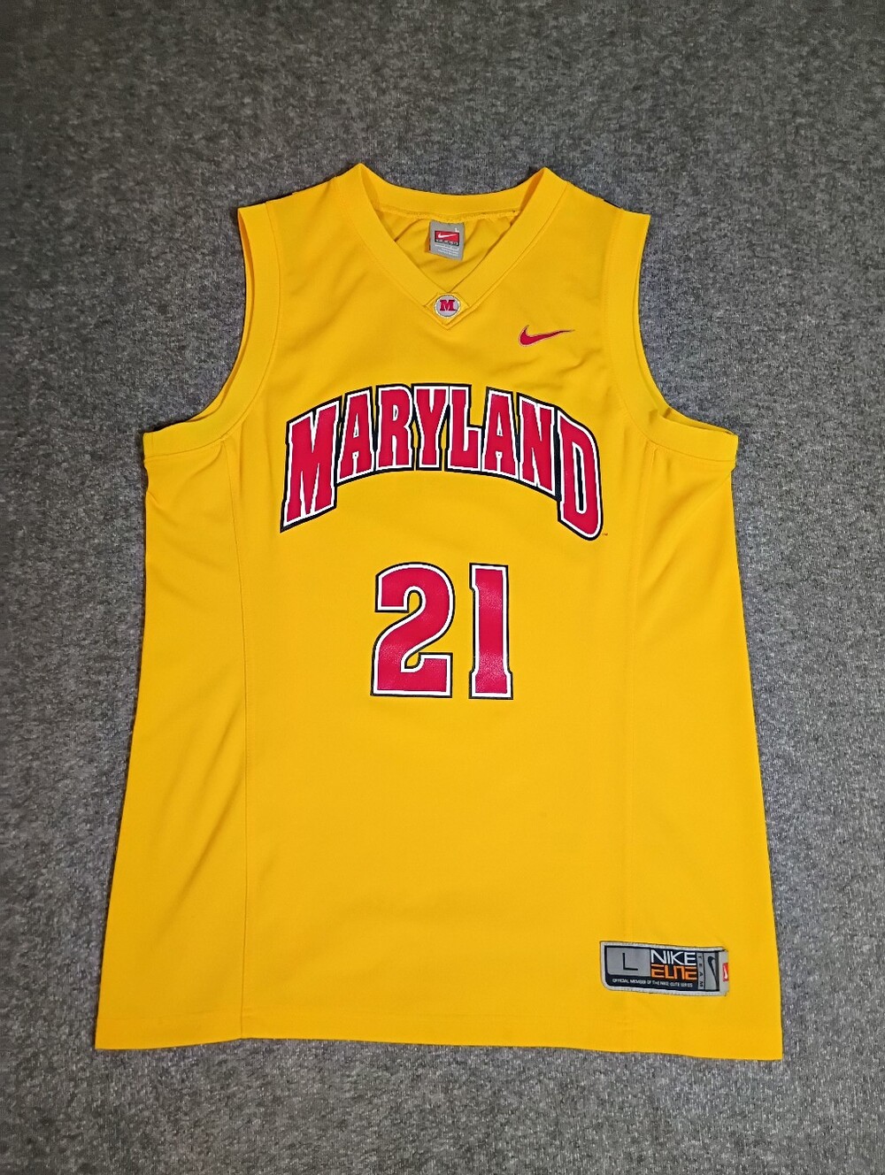 Vintage Nike Team Maryland Terrapins #21 Jersey Made In Korea Men’s L..